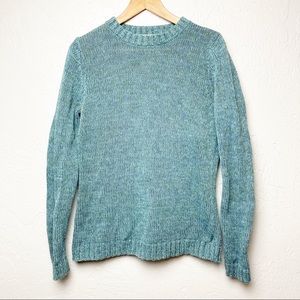 Gander Mountain Sweater Blue pullover Crewneck cotton Large